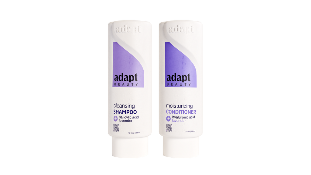Adapt Beauty Cleansing Shampoo and Moisturizing Conditioner Pack - one bottle of each